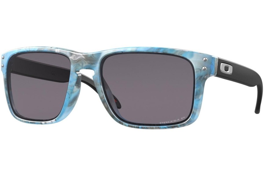 Okulary przeciwsłoneczne Oakley Holbrook Sanctuary Collection OO9102-V8 PRIZM Grey Polarized Kwadratowe Niebieskie