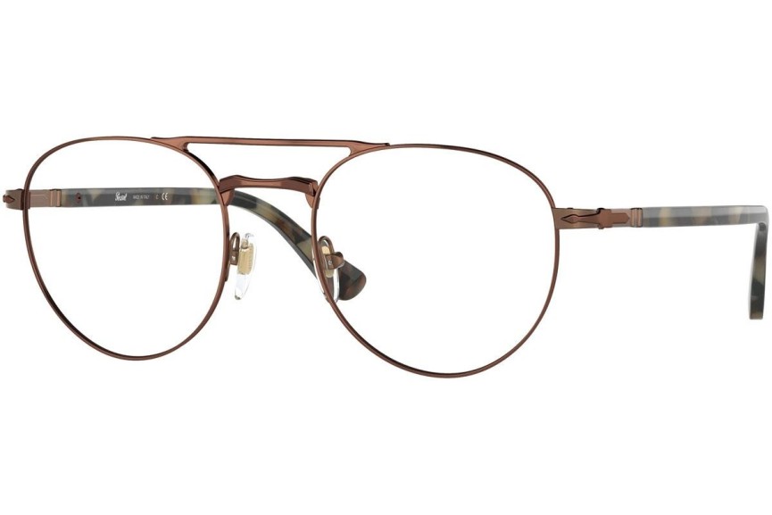 Okulary korekcyjne Persol PO2495V 1148 Okrągłe Brązowe