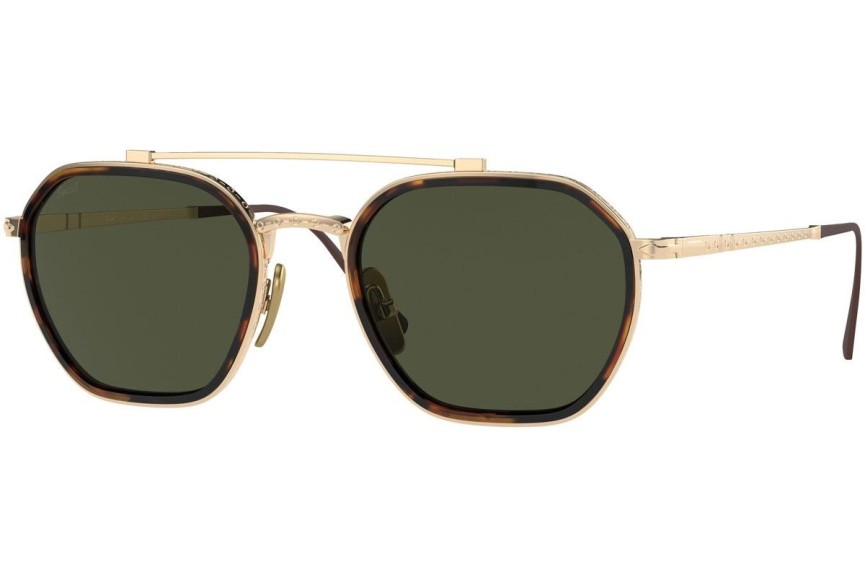 Okulary przeciwsłoneczne Persol PO5010ST 801331 Kwadratowe Złote