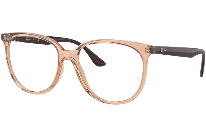 Okulary korekcyjne Ray-Ban RX4378V 8172 Kwadratowe Brązowe
