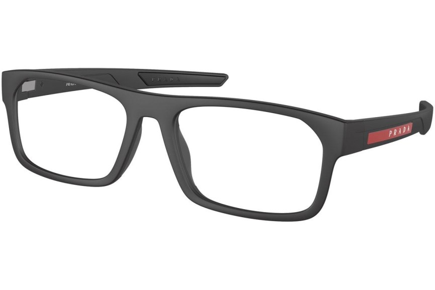 Okulary korekcyjne Prada Linea Rossa PS08OV DG01O1 Prostokątne Czarne