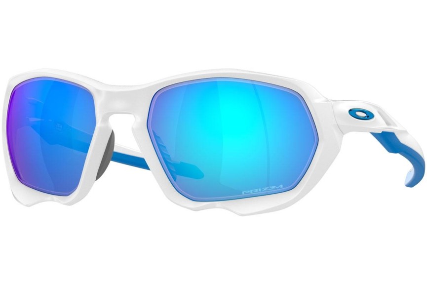 Okulary przeciwsłoneczne Oakley Plazma OO9019-10 Prostokątne Białe