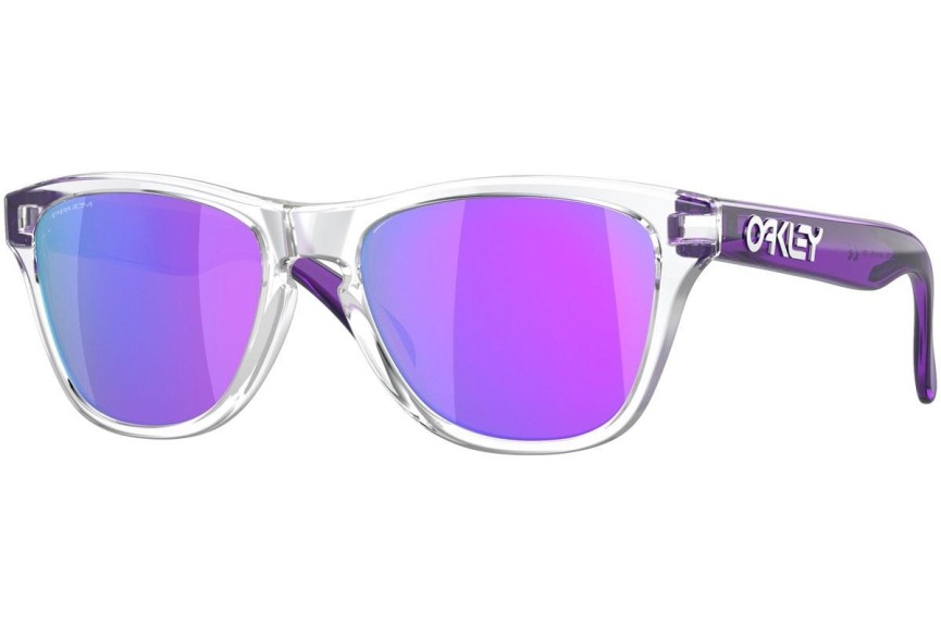 Okulary przeciwsłoneczne Oakley Frogskins XXS OJ9009-03 Kwadratowe Przezroczyste