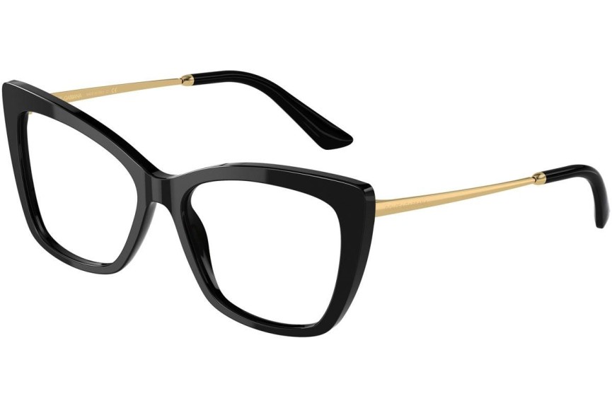 Okulary korekcyjne Dolce & Gabbana DG3348 501 Kocie oczy Czarne