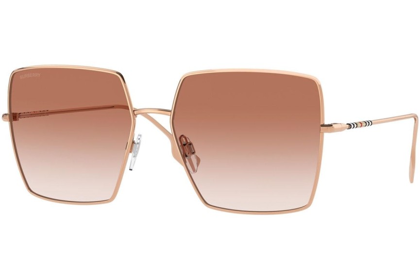 Okulary przeciwsłoneczne Burberry Daphne BE3133 133713 Kwadratowe Złote