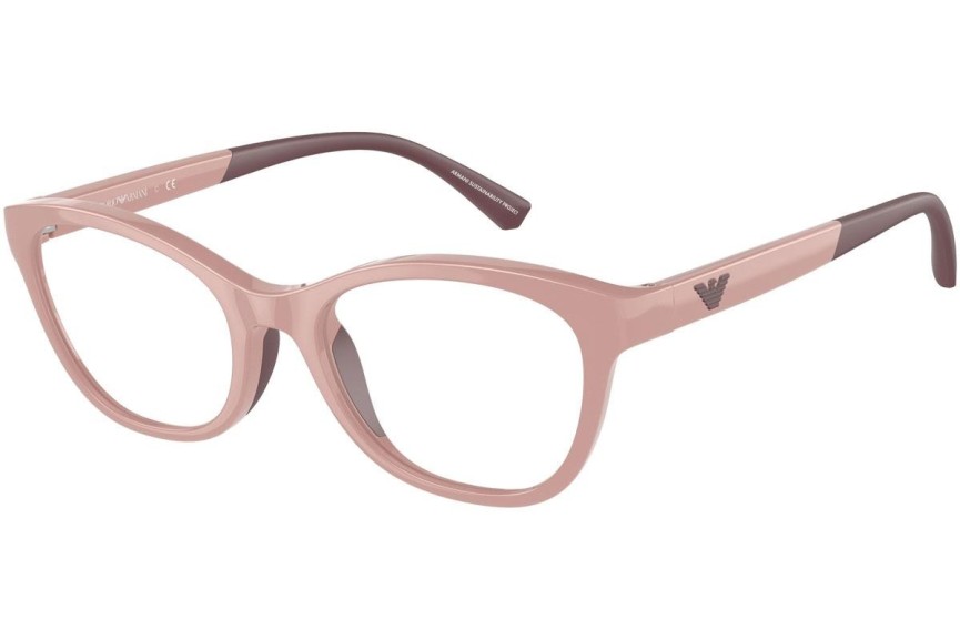 Okulary korekcyjne Emporio Armani EA3204 5086 Kocie oczy Różowe