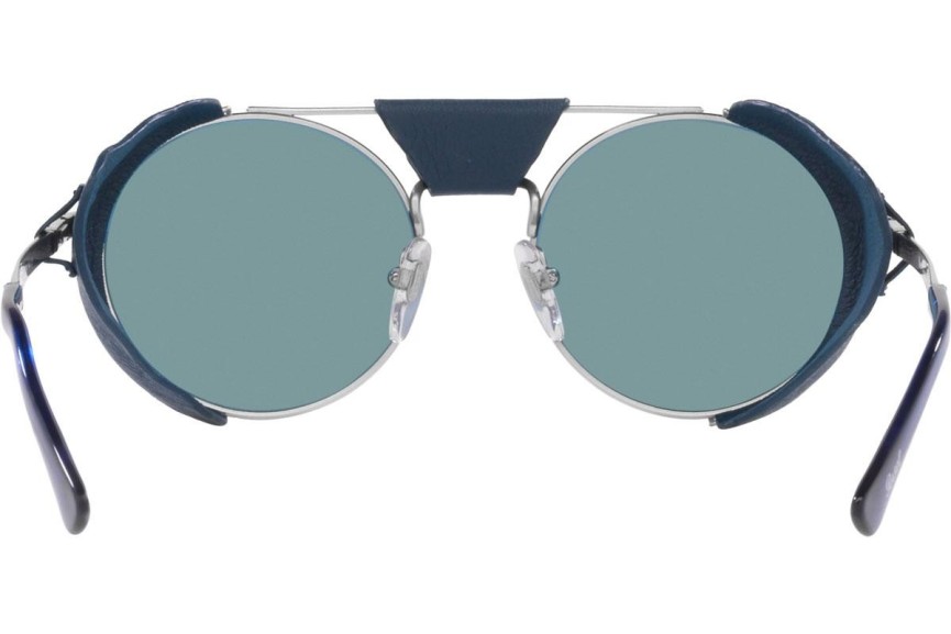 Okulary przeciwsłoneczne Persol PO2496SZ 1139P1 Polarized Okrągłe Srebrne