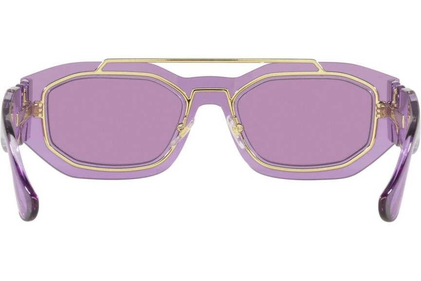Okulary przeciwsłoneczne Versace Medusa Biggie VE2235 100284 Prostokątne Fioletowe