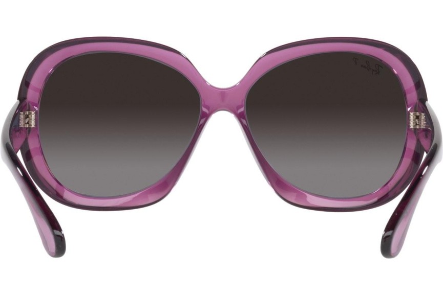Okulary przeciwsłoneczne Ray-Ban Jackie Ohh II RB4098 6591T3 Polarized Oversize Fioletowe