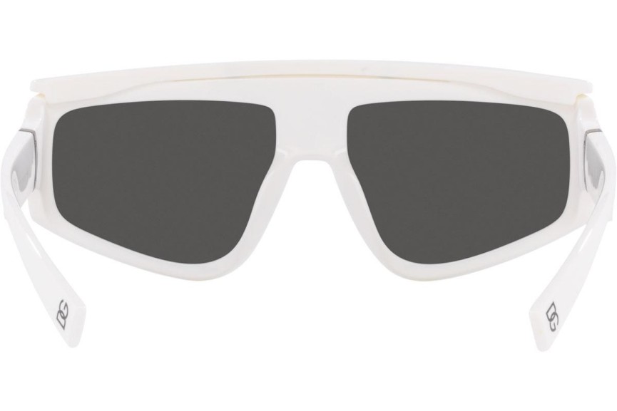 Okulary przeciwsłoneczne Dolce & Gabbana DG6177 331287 Pojedyncze | Shield Białe