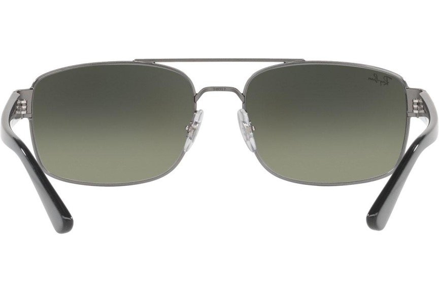 Okulary przeciwsłoneczne Ray-Ban RB3687 004/71 Prostokątne Srebrne