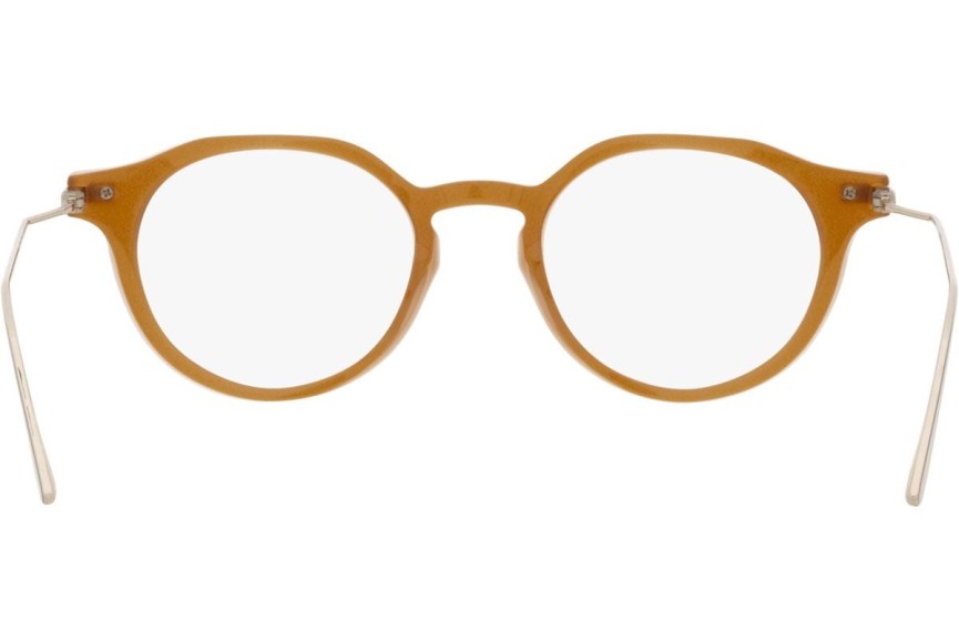 Okulary korekcyjne Prada PR06YV 15B1O1 Okrągłe Pomarańczowe