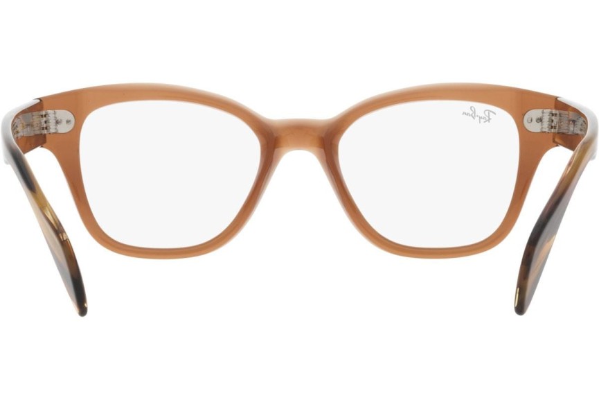 Okulary korekcyjne Ray-Ban RX0880 8180 Kwadratowe Brązowe