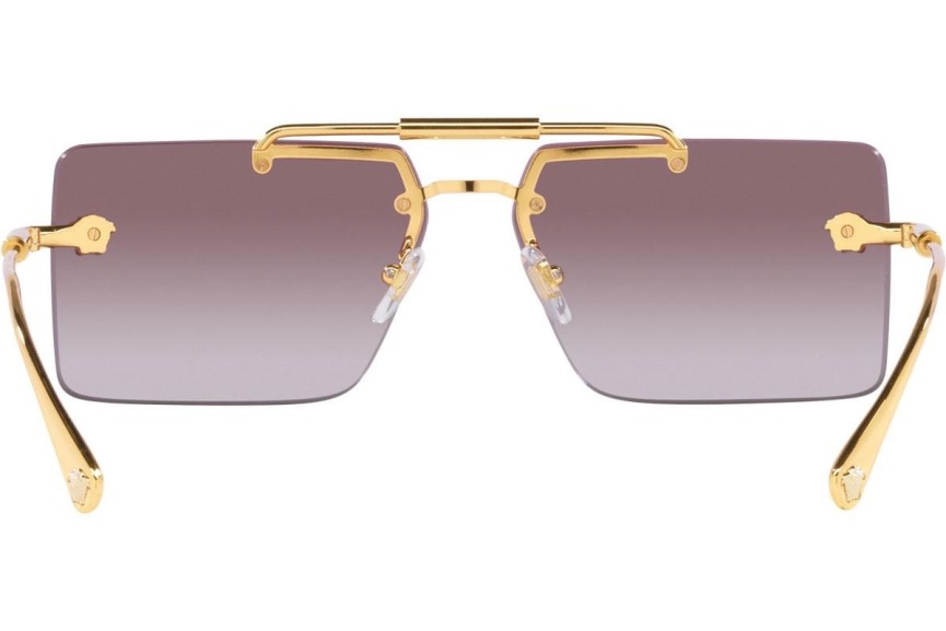 Okulary przeciwsłoneczne Versace VE2245 10028H Prostokątne Złote