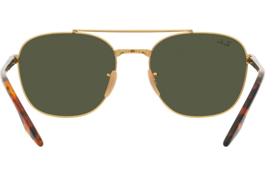 Napszemüvegek Ray-Ban RB3688 001/31 Szogletes Arany