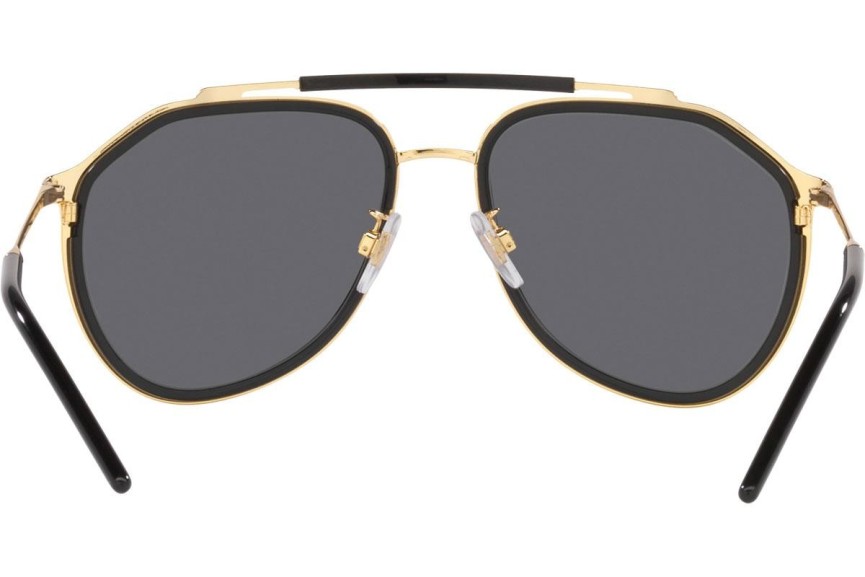 Okulary przeciwsłoneczne Dolce & Gabbana DG2277 02/81 Polarized Pilotki (Aviator) Złote
