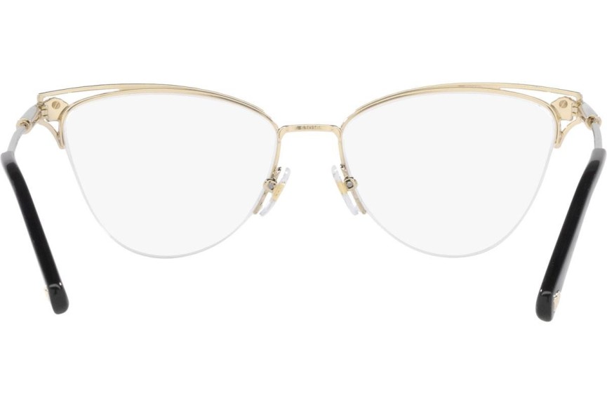 Okulary korekcyjne Versace VE1280 1252 Kocie oczy Złote