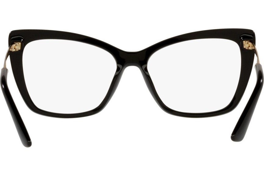 Okulary korekcyjne Dolce & Gabbana DG3348 501 Kocie oczy Czarne