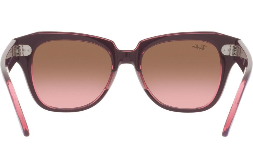 Okulary przeciwsłoneczne Ray-Ban Junior Junior State Street RJ9186S 711814 Kwadratowe Fioletowe