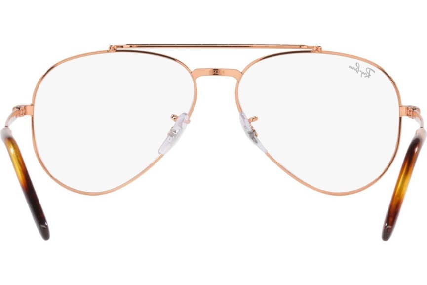 Okulary korekcyjne Ray-Ban New Aviator RX3625V 3094 Pilotki (Aviator) Złote
