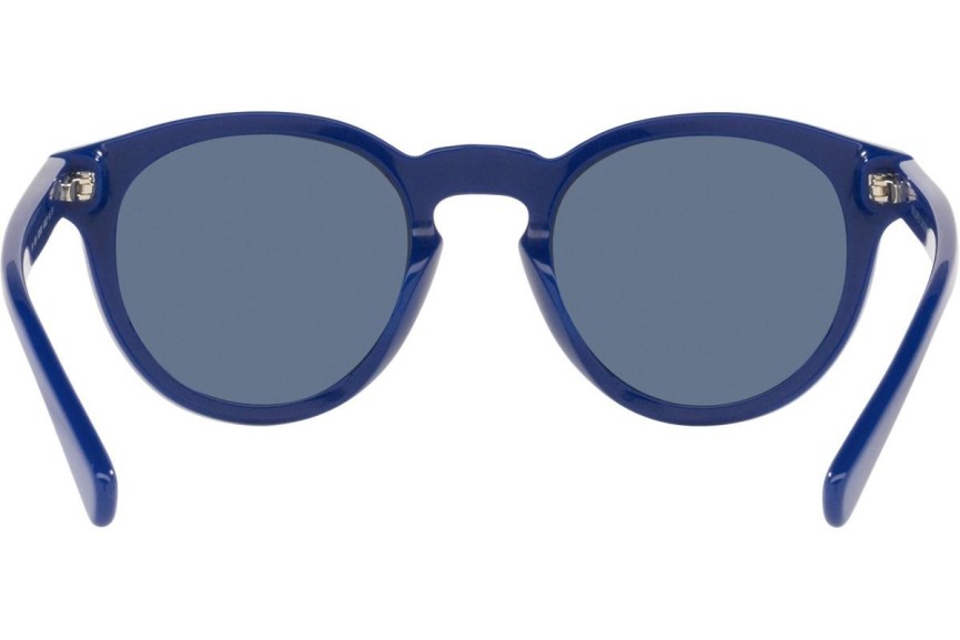 Okulary przeciwsłoneczne Polo Ralph Lauren PH4184 523580 Okrągłe Niebieskie