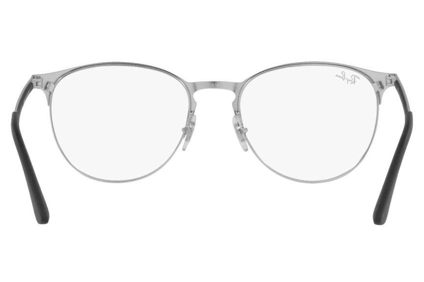Okulary korekcyjne Ray-Ban RX6375 3134 Okrągłe Srebrne