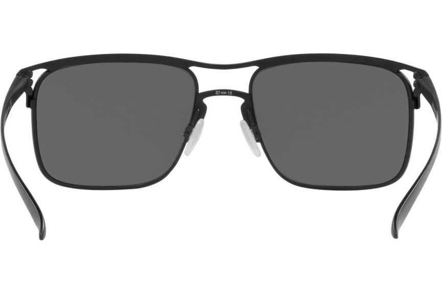 Okulary przeciwsłoneczne Oakley Holbrook TI OO6048-02 Polarized Kwadratowe Czarne