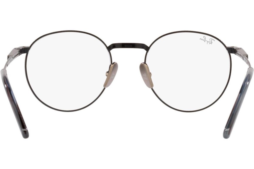 Okulary korekcyjne Ray-Ban Round Titanium Titanium Collection RX8237V 1237 Okrągłe Czarne