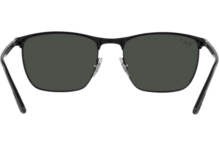 Okulary przeciwsłoneczne Ray-Ban Chromance Collection RB3686 186/K8 Polarized Kwadratowe Czarne