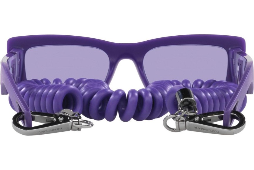 Okulary przeciwsłoneczne Dolce & Gabbana DG6173 33601A Prostokątne Fioletowe