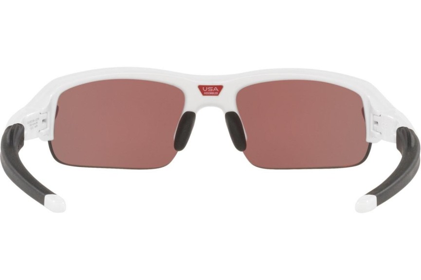 Okulary przeciwsłoneczne Oakley Flak XXS OJ9008-02 PRIZM Field Prostokątne Białe
