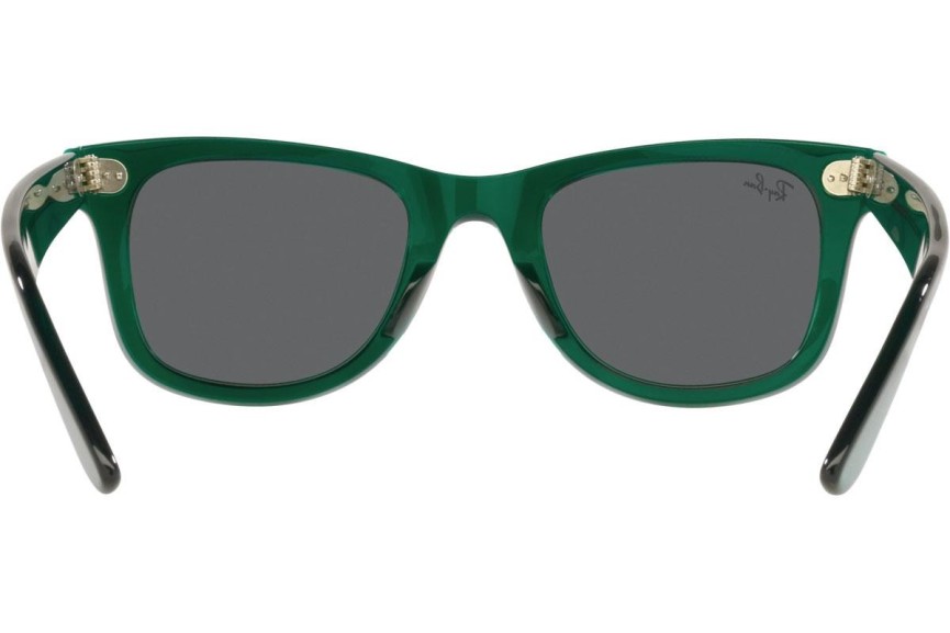Okulary przeciwsłoneczne Ray-Ban Wayfarer Colorblock Collection RB2140 6615B1 Kwadratowe Zielone