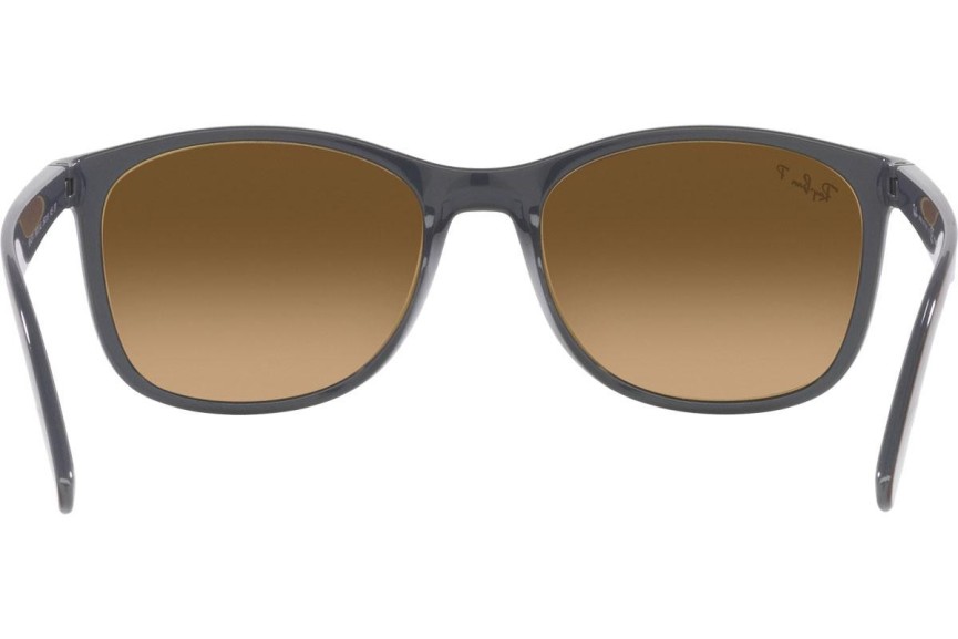 Solbriller Ray-Ban RB4374 6600M2 Polarized Firkantet Brun