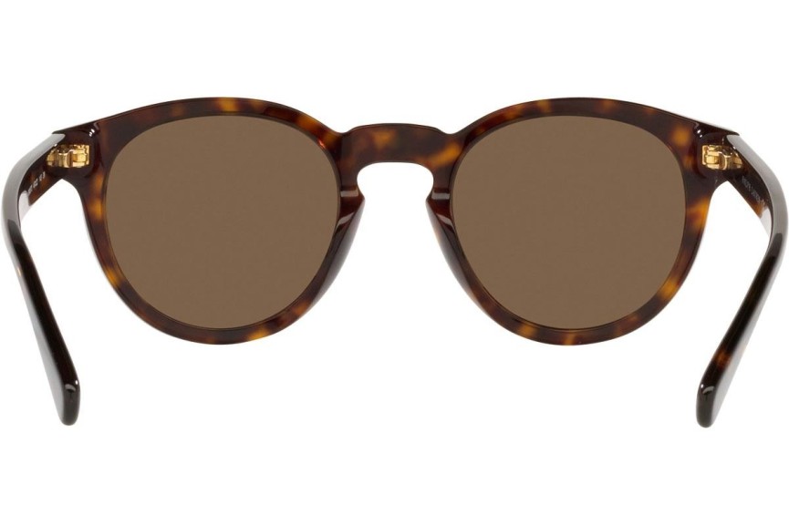 Okulary przeciwsłoneczne Polo Ralph Lauren PH4184 500373 Okrągłe Havana