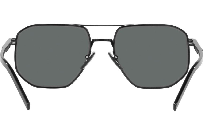 Okulary przeciwsłoneczne Prada PR59YS 1AB5Z1 Polarized Kwadratowe Czarne
