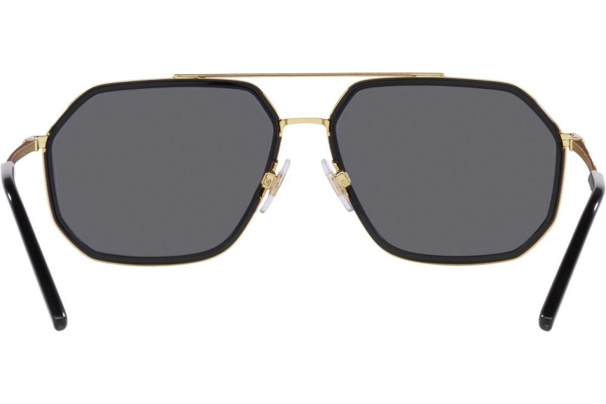 Okulary przeciwsłoneczne Dolce & Gabbana DG2285 02/81 Polarized Pilotki (Aviator) Złote