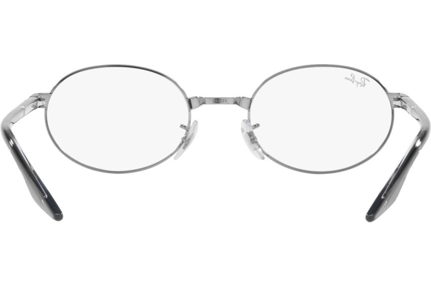 Okulary korekcyjne Ray-Ban RX6481V 3123 Owalne Srebrne