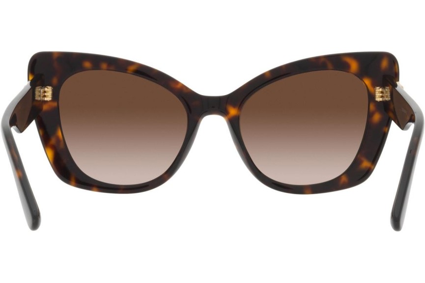 Okulary przeciwsłoneczne Dolce & Gabbana DG4405 502/13 Kocie oczy Havana