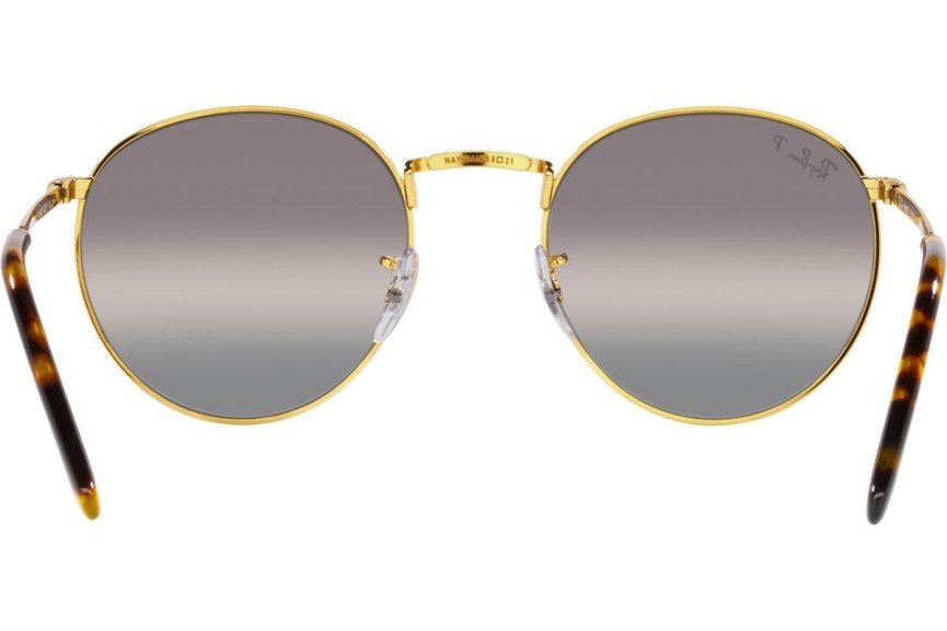 Okulary przeciwsłoneczne Ray-Ban New Round Chromance Collection RB3637 9196G3 Polarized Okrągłe Złote