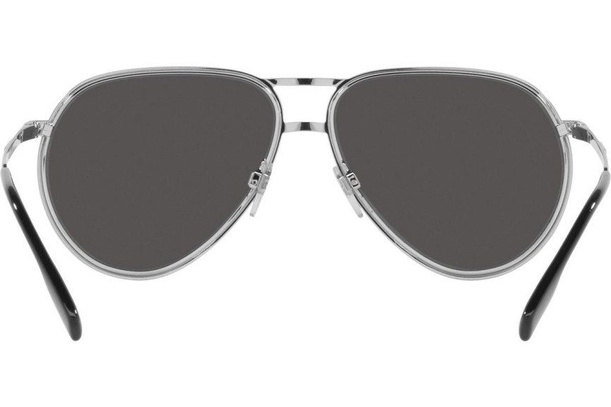Okulary przeciwsłoneczne Burberry Scott BE3135 100587 Pilotki (Aviator) Srebrne