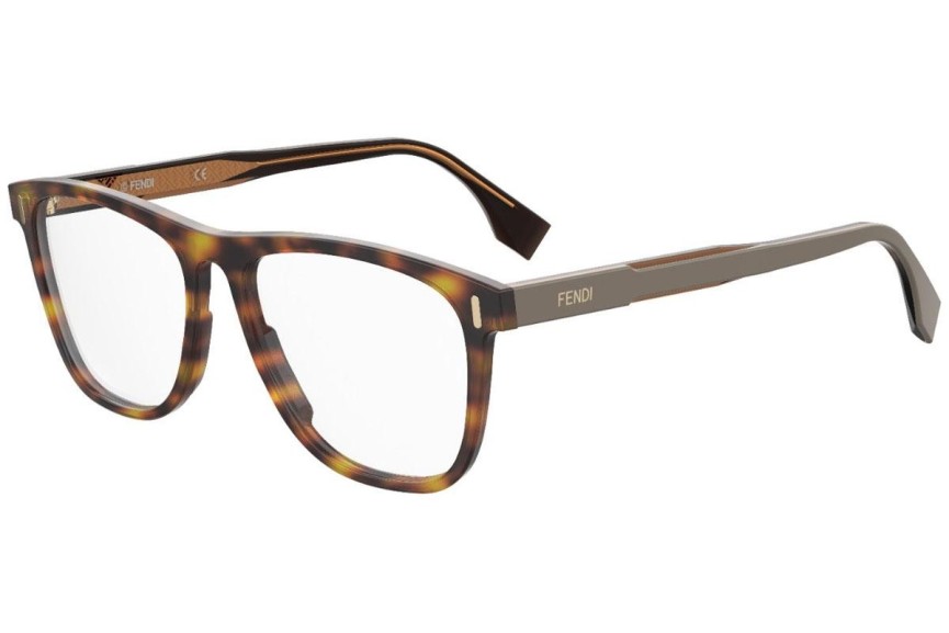 szemüvegeinket Fendi FFM0087 9N4 Szogletes Havana