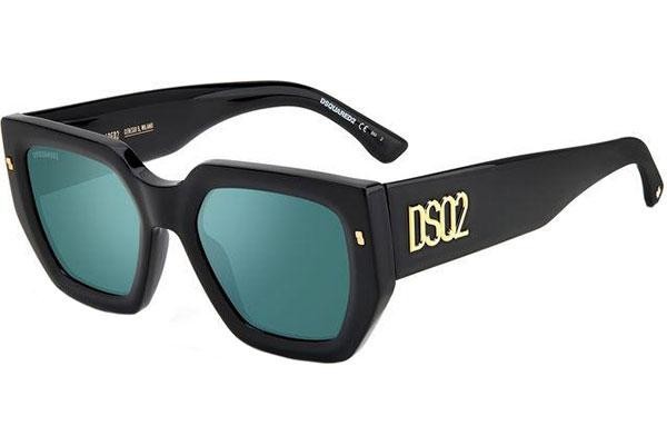 Okulary przeciwsłoneczne Dsquared2 D20031/S ETJ/MT Kwadratowe Czarne