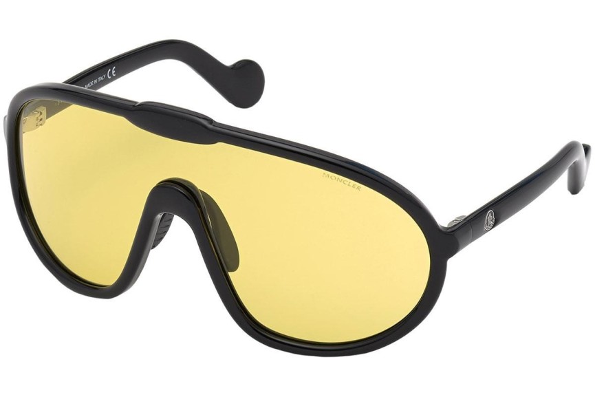 Okulary przeciwsłoneczne Moncler ML0184 01E Pojedyncze | Shield Czarne