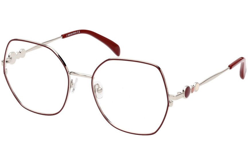 Okulary korekcyjne Emilio Pucci EP5204 068 Okrągłe Czerwone