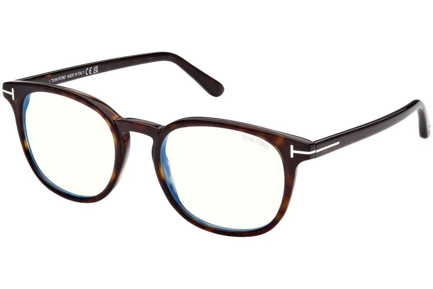 Okulary korekcyjne Tom Ford FT5819-B 052 Okrągłe Havana