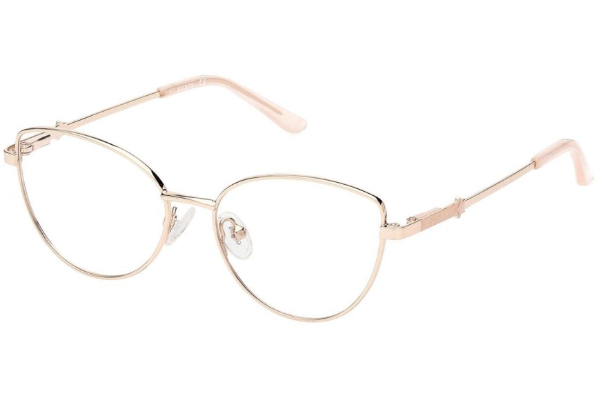 Okulary korekcyjne Guess GU9222 032 Kocie oczy Złote