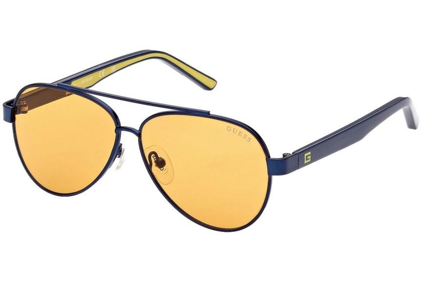Okulary przeciwsłoneczne Guess GU9221 91E Pilotki (Aviator) Niebieskie