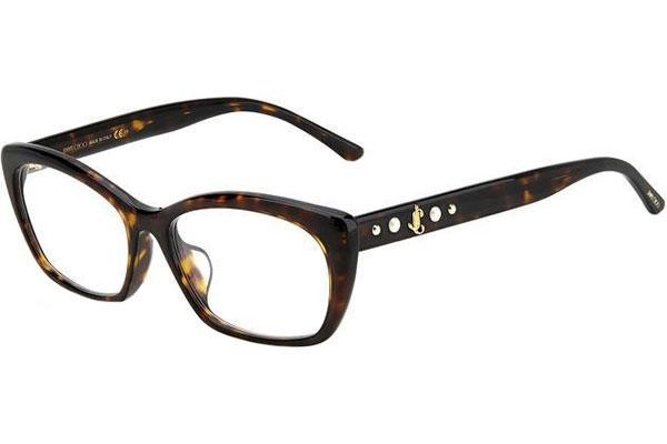 Okulary korekcyjne Jimmy Choo JC346/F 086 Prostokątne Havana