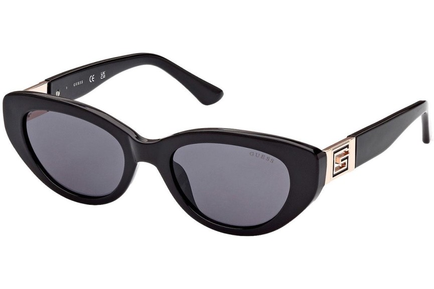 Okulary przeciwsłoneczne Guess GU7849 01A Owalne Czarne