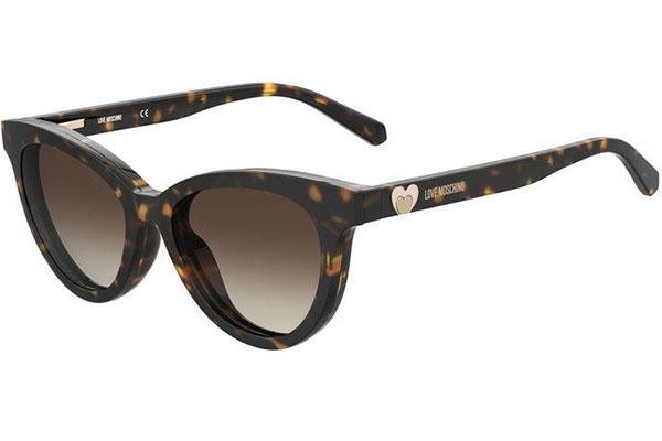 Okulary korekcyjne Love Moschino MOL051/CS 086/HA Kocie oczy Havana